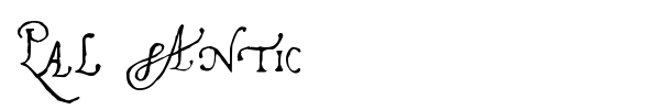 Pal Antic font preview